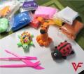 PACK OF 2 x 12 12 bags Light Air Sensory Fomic Polymer Light Clay Slime Play dough with Free Tools. 