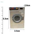 Dollhouse Washing Machine Miniature 1/12 Home Gray. 
