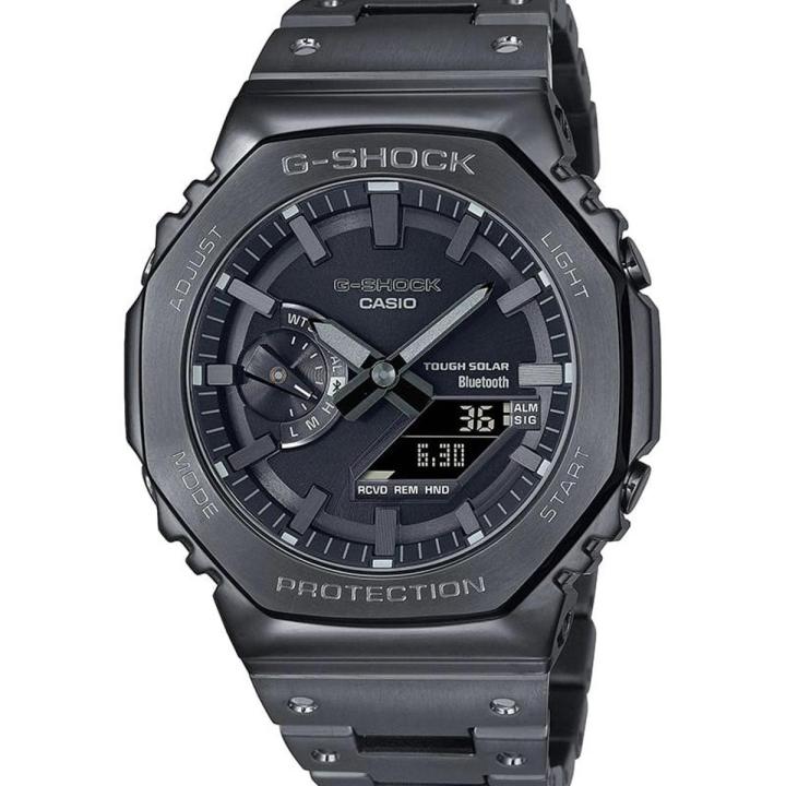 Casio G Shock 2100 Series Round Analog+Digital Black Ion Plated