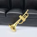 Home Decor Toy Miniature Model Mini Trumpet Saxophone Plastic Portable Plastic Musical Instrument Saxophone Dollhouse Mini Musical :12 Dollhouse. 