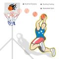 Children Kids Mini Basketball Hoop Toys Suck Wall-Mounted Stand with Pump Sport Toy Set. 