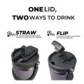 900ml Vacuum Insulated Mug Drinking Cup with Lid and Straw Stainless Steel Insulation Hot and Cold Drinks Coffee Mug Stainless Steel Travel Mug with Leak-proof 2-in-1 Straw and Sip Lid. 