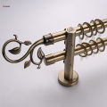 28mm Curtain Rod Head Ends Finials, Window Curtain Accessories, Leaves Shape. 