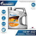 Gazpromneft Diesel Premium 15W-40 Heavy Duty Diesel Engine Oils 4 Liter Mineral Base Oil Protect Your Engine & Temperatures. 