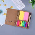 Combination Journal Diary Notepad for Office School Supplies Creative Metel Spiral Coil Notebook Business Kraft Notebook. 