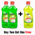 (Buy Two Get One Free) BuyTwo Apple Dishwash Get One Lemon Dishwash Free - Apple Liquid Dish Wash - Lemon Liquid Dish Wash - Ever Clean Dish Cleaner 500ml. 
