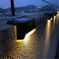 1 pcs LED Solar Light Outdoor Lighting Waterproof Automatic Light Garden Balcony Corridor Steps Landscape Light Wall Lamp. 