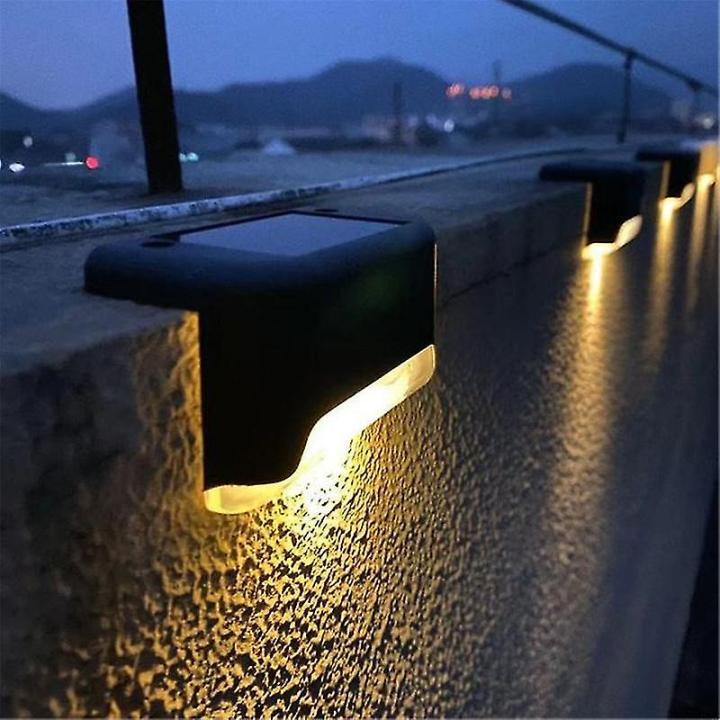 1 pcs LED Solar Light Outdoor Lighting Waterproof Automatic Light Garden Balcony Corridor Steps Landscape Light Wall Lamp