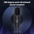 [Not Support Samsung and Vivo] Wireless Clip Mic, Wireless Lavalier Microphones, Lapel Clip-on Microphone, for Type-C&iPhone Mobile phone, Laptop, Video Recording, Tiktok, Facebook Live, YouTube Live Stream. 
