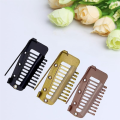 Pack of 10 Strong Chunni Clips with Safety Pin, Easy to Use with Dupatta, Hijab & Tikka Setting Durable Easy to Use Black. 
