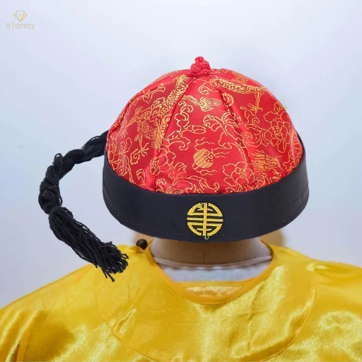 Chinese%20Oriental%20Hat%20Silk%20Party%20Costume%20Cap%20for%20Dance%20Cosplay%20Photography%20Red%20Black%2054cm%20-%20Image%202