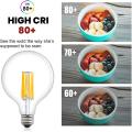 【BestGO】Led Edison Filament Bulb G80 G95 G125 Big Round light bulb 4W 6W 8W 12W filament bulb E27 clear glass indoor lamp AC220V. 