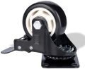 3 inch Swivel Caster Wheels,Rubber Base with Safety Brake & Top Plate & Bearing Heavy Duty, Total Capacity 1000lbs (Pack of 4). 
