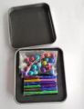8mm Balls and  Magnetic Rods Multi Colour Rods Toy,Magnet Balls and Sticks (63 pcs). 