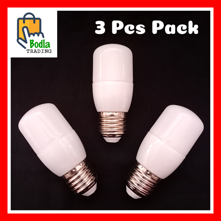 3 Pcs Led Night Bulb 1.5 Watts E27 Screw Type Energy Saving Led Bulb Vest Quality Product (Zero Blub)
