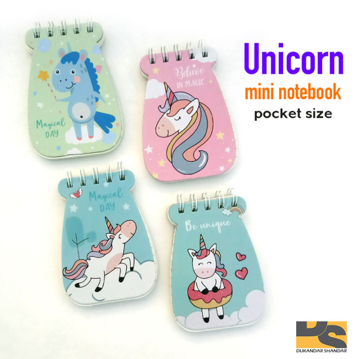 Cute MINI Unicorn Notebook Diary Book With Lined Paper For Kids Girls paper pocket size cute stationery for girls