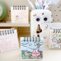 Paper Table calendar Creative Mini calendar Cartoon calendar for Office decoration Study room accessory Gift idea Daily planner Desk organization. 