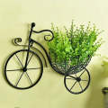 Bicycle Design Wall Mounted Basket Indoor and Outdoor Unique Home Decor Decoration Wall Hanging Flower Rack. 