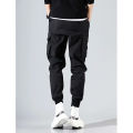 Yfashion Men Cargo Pants Loose Large Size Solid Color Trousers With Multi-pocket Fashion Casual Work Sports Pants color. 