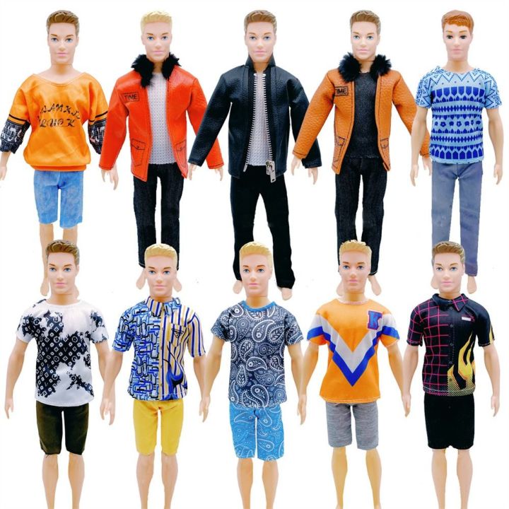 DIY Doll Casual Suit Ken Doll Clothes Overcoat Fashion Suit Ken Boy Clothes Cool Outfit Daily Wear Prince Ken Sportswear Children's Gift