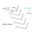 5piece Bioplast Soft Flexible Nose Lip Labret Stud Eyebrow Ring Belly Ring Helix Daith Rook Body Piercing Jewelry. 