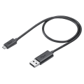USB DATA CABLE FAST CHARGING Micro USB Fast Charging Cable + Data Cable - Black. 