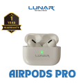 Lunar Airpods Pro Wireless Earbuds with 1year warranty, ENC Noise Cancellation, Built-in Mic, Bluetooth 5.3, Bass Sound, HiFi Stereo, Touch Control, Upto 5 Hours Battery, Android/iOS Compatible & Hands-Free Calls.. 