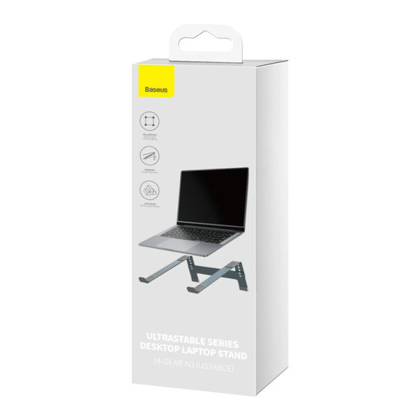 Baseus UltraStable Desktop Laptop Stand – 4-Gear Adjustable, Space Grey