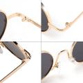 SPLOV Vintage Rap Sunglasses Men Women Steam Punk Style Hip-Hop Small Round Metal Frame Eyewear Retro Gafas De Sol With Case. 