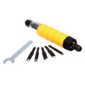 bellylady Woodworking Electric Carving Machine Chisel Tool with 5 Carving Blades 15.5*3CM Orange. 