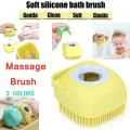 Pet Bath Brush for Cat & Dog Shower Bath Brush Massage Gloves Soft Safety Silicone Comb with Shampoo Box Pet Accessories for Cats Shower Grooming Tool. 