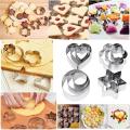 Pack of 12 Stainless Steel Cookies Cutter Set/Fruit & Vegetable Shape Cutter for Decoration. 