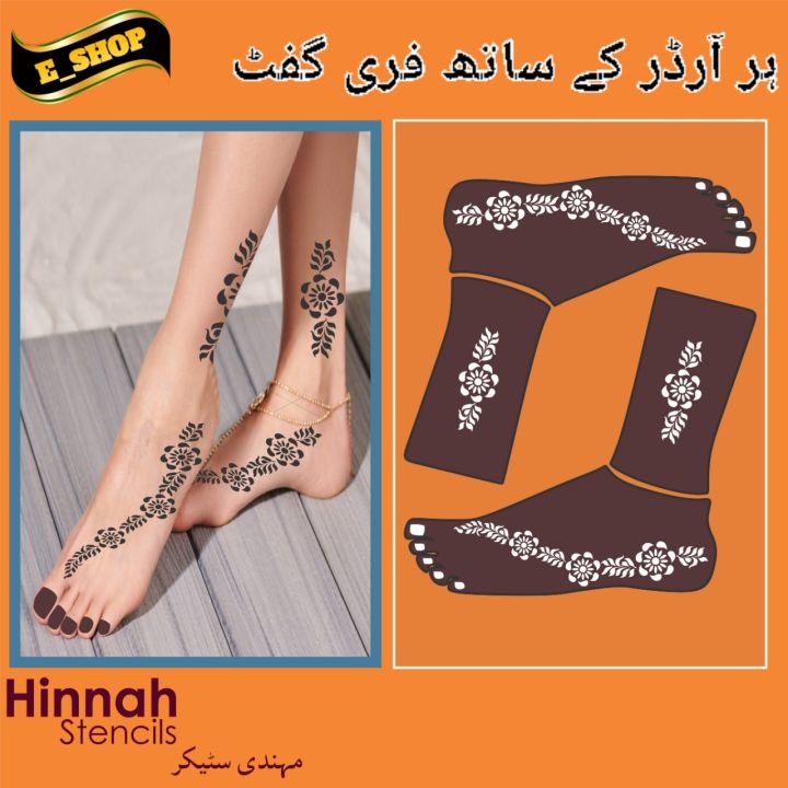 Mehndi stickers Mehndi designs Mehndi stencils Mehndi Tattoo