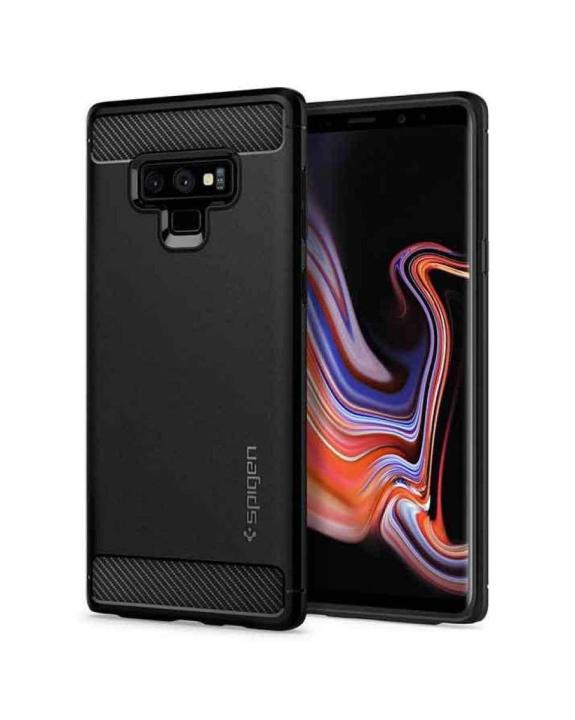 Samsung Galaxy Note 9 Rugged Armor Case - Matte Black.