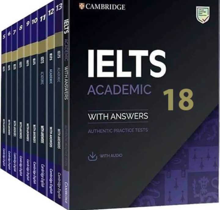 Cambridge IELTS Academic Training 18 Books set with QR Code for Audio Listening