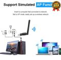 ALFA USB Wireless LAN Card with Antenna - Alfa Net Wifi Wireless-N USB Adapter Antenna Receiver Catcher - Soft AP Utility Super Fast 2.4 GHz 150 / 300 Mbps High Speed IEEE 802.11bgn Internet Dongle Network Card Windows Linux Computer Laptop PC wifi adater. 