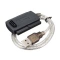 USB 2.0 Male to IDE SATA 2.5 "3.5" Converter Adapter Cable Hard Drive HDD Black. 