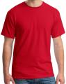 Red Cotton Half Sleeve Tshirt. 
