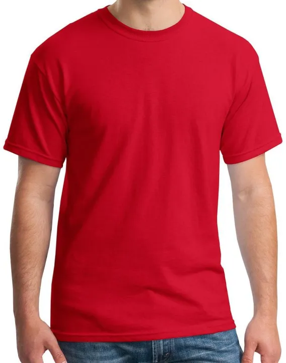 Red%20Cotton%20Half%20Sleeve%20Tshirt%20-%20Image%202