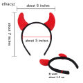 New Halloween Big Black Long Ox Horn Headband Movie Demon Evil Queen Glitter Hair Hoop Halloween Party Cosplay Costume Headpiece. 