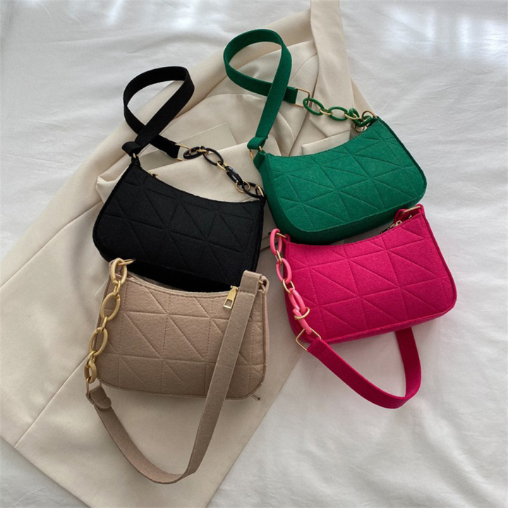 Versatile Handbags Fashionable Purses Trendy Shoulder Bags Stylish Handbags Retro Underarm Bags