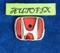 Honda Styling small Plastic Logo Silver n Red 01 PC. 