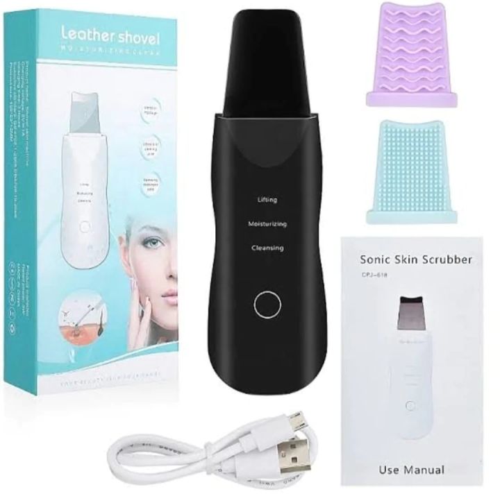 Rechargeable Shovel Skin Scrubber, Deep Vibrate Facial Cleaner, Ultrasonic  Face Spatula, Peeling Blackhead Remover Facial Massager, Facial Skin  Ultrasonic Scrubber, Cavitation Vibration Peeling Massager, Acne Blackhead  Remover | Daraz.pk
