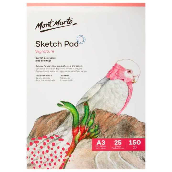 Sketch%20Pad%20Signature%20150gsm%2025%20Sheet%20A3%20297%20x%20420mm%20(11.7%20x%2015.5in)%20-%20Image%203