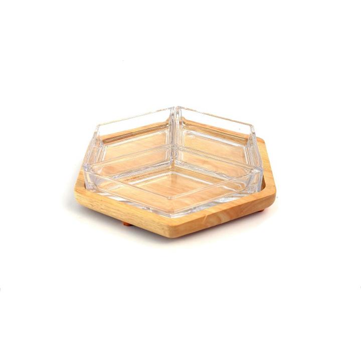 GW-HG 743 3Section Hexagon Serv Tray