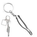 Mouth Mirror Tooth Key Holder Dental Hygienist Keychains Decorative Backpack Pendant Keyring. 