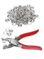 Elevate your DIY projects with our 9.5mm Metal Snap Button Kit and Steel Pliers. This high-quality set includes durable metal snaps and sturdy pliers, perfect for a polished, professional finish on garments and crafts.. 
