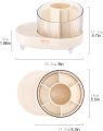 Birdcage 360 Degree Rotating Makeup Brush Holders, with lid clear makeup brush organizer holder caddy,Rotating Dustproof Make Up Brushes Container with Clear Acrylic Cover,for Lipsticks, Bathroom Vanity, Dresser. 