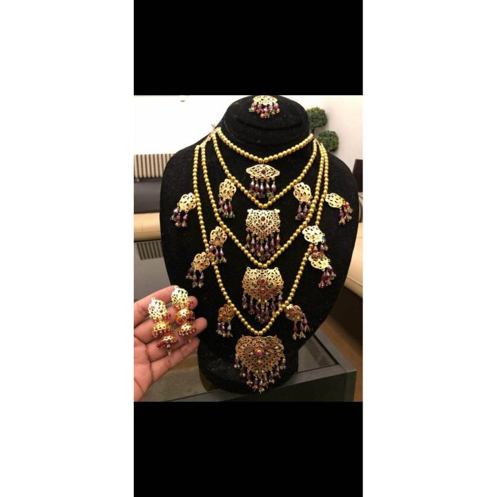 Traditional sindhi dhuri set 4 layers