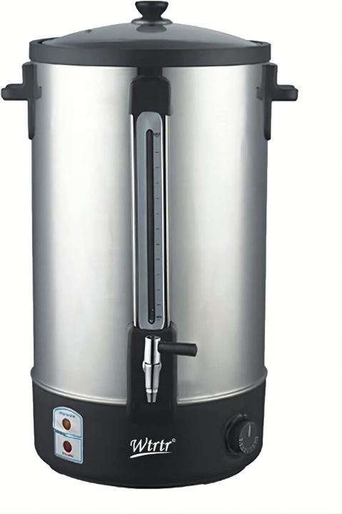 Wtrtr Electric Water Boiler, 30L Commercial Insulation Bucket Electric Hot Water Barrel Stainless Steel Double-Layer Insulation Barrel Milk Tea Barrel Large Capacity (30L Double-Layer)